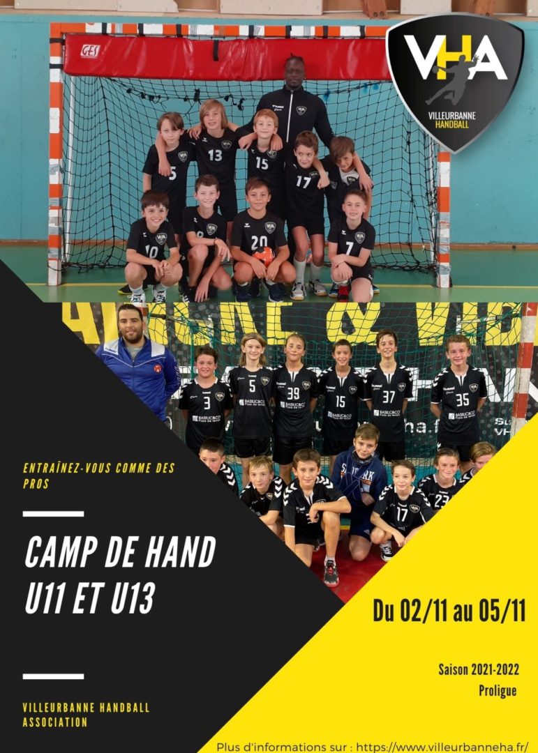 Lire la suite à propos de l’article Camp de hand U11 et U13