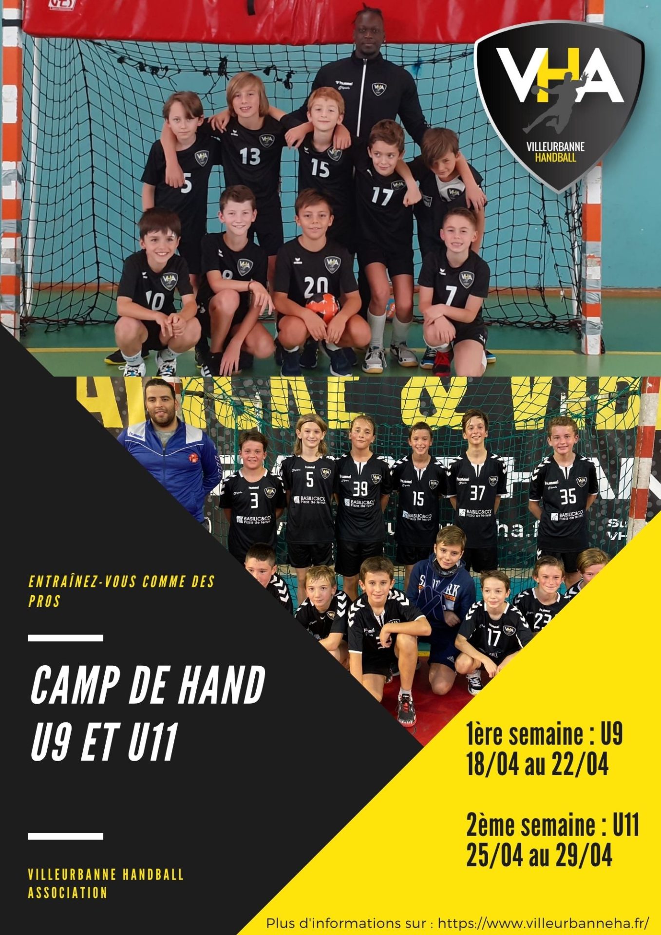 Lire la suite à propos de l’article Camp de Hand U9 U11